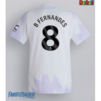 Manchester United Bruno Fernandes #8 Tricou Fotbal Replică 2025-26 Barbati Deplasare